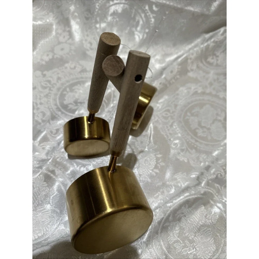 Stainless Steel Measuring Cups Spoons Gold Tone
